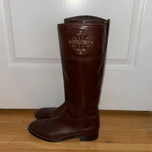 Tory Burch Tall Brown Leather Boots